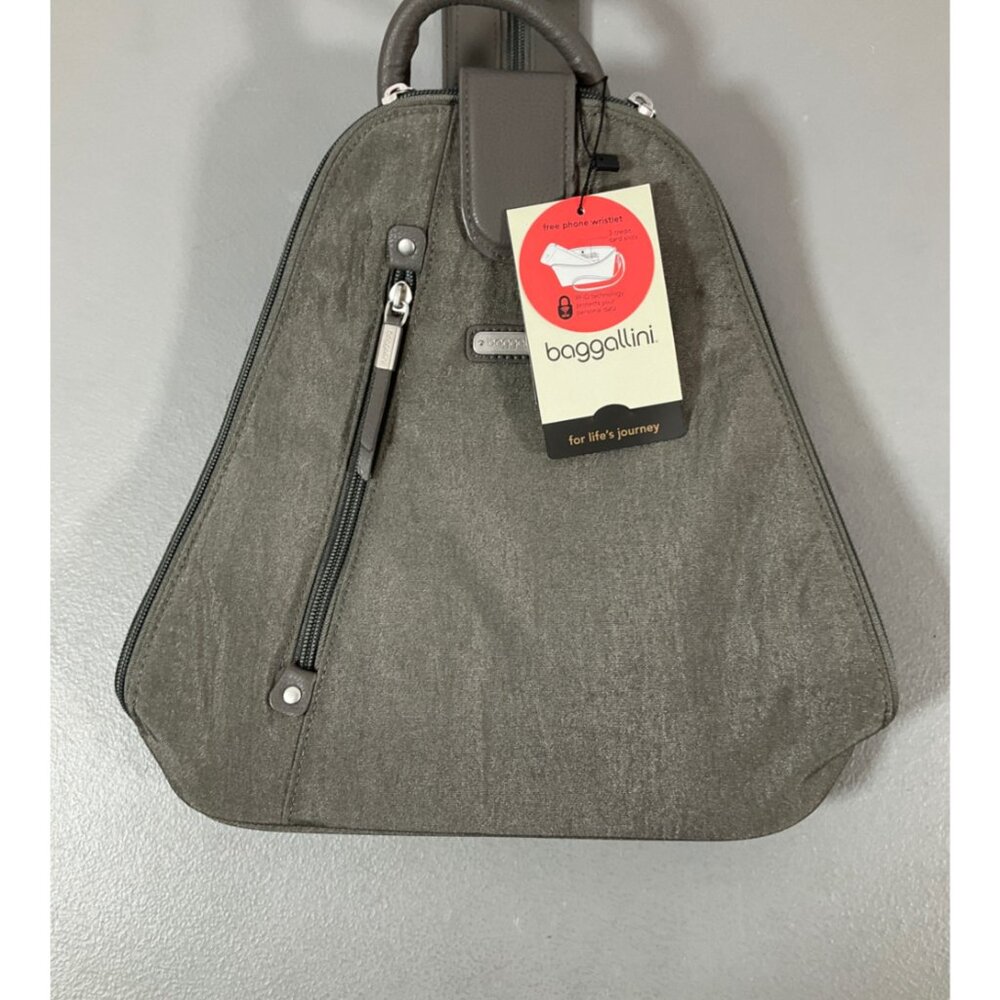 Baggallini Metro Convertible Backpack - RFID Wristlet, Water-Resistant Nylon, Ad - Picture 5 of 10